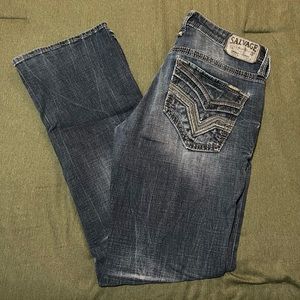 Men’s Buckle Salvage Jeans~Bootcut